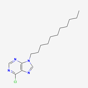 molecular formula C16H25ClN4 B13993455 6-Chloro-9-undecyl-9H-purine CAS No. 68180-16-5