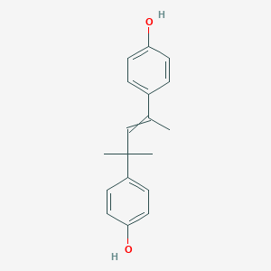 molecular formula C₁₈H₂₀O₂ B139935 酚，4,4'-(1,1,3-三甲基-1,3-丙二酰)双-, 二脱氢衍生物 CAS No. 57244-54-9