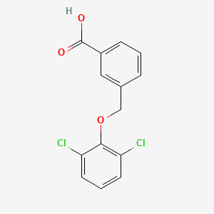 molecular formula C14H10Cl2O3 B13993519 3-[(2,6-Dichlorophenoxy)methyl]benzoic acid CAS No. 30082-46-3