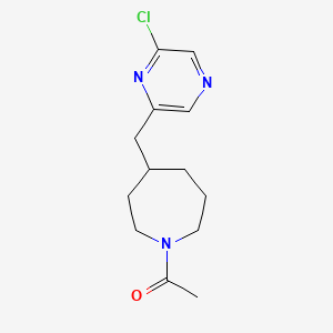 1-(4-((6-Chloropyrazin-2-yl)methyl)azepan-1-yl)ethanone