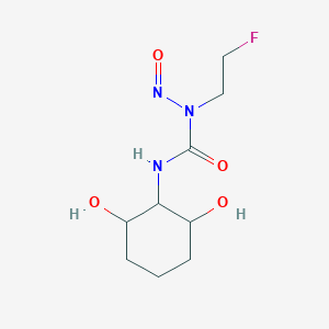 molecular formula C9H16FN3O4 B13993836 3-(2,6-Dihydroxycyclohexyl)-1-(2-fluoroethyl)-1-nitrosourea CAS No. 91390-36-2