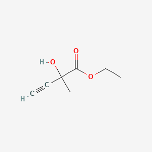 molecular formula C7H10O3 B13993845 Ethyl 2-hydroxy-2-methylbut-3-ynoate CAS No. 20441-73-0