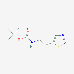 molecular formula C10H16N2O2S B13993905 tert-Butyl (2-(thiazol-5-yl)ethyl)carbamate 