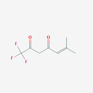 molecular formula C8H9F3O2 B13993947 1,1,1-Trifluoro-6-methylhept-5-ene-2,4-dione CAS No. 541-80-0