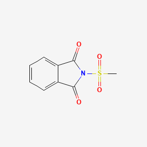 molecular formula C9H7NO4S B13993980 2-(Methanesulfonyl)-1H-isoindole-1,3(2H)-dione CAS No. 25417-44-1