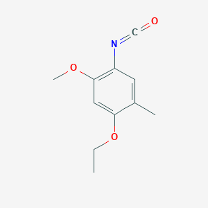 molecular formula C11H13NO3 B13993982 1-Ethoxy-4-isocyanato-5-methoxy-2-methylbenzene CAS No. 625119-57-5