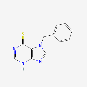 molecular formula C12H10N4S B13993995 7-benzyl-3,7-dihydro-6H-purine-6-thione CAS No. 21885-56-3