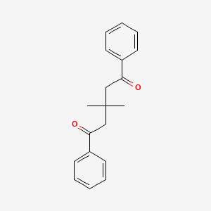 molecular formula C19H20O2 B13994008 3,3-Dimethyl-1,5-diphenylpentane-1,5-dione CAS No. 42052-44-8