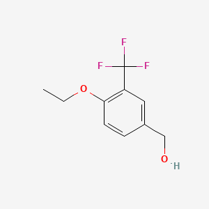 molecular formula C10H11F3O2 B1399401 4-Ethoxy-3-(trifluoromethyl)benzyl alcohol CAS No. 1206593-33-0