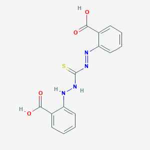 molecular formula C15H12N4O4S B13994062 2-[2-[(2-Carboxyphenyl)iminocarbamothioyl]hydrazinyl]benzoic acid CAS No. 6939-77-1
