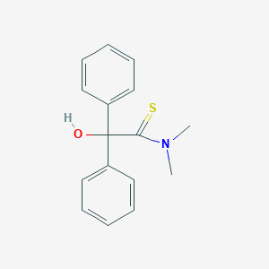 molecular formula C16H17NOS B13994079 2-hydroxy-N,N-dimethyl-2,2-diphenylethanethioamide CAS No. 52417-36-4