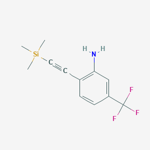 molecular formula C12H14F3NSi B13994094 Fzesxidlbgvccp-uhfffaoysa- CAS No. 467451-95-2
