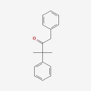 molecular formula C17H18O B13994130 3-Methyl-1,3-diphenylbutan-2-one CAS No. 6304-68-3