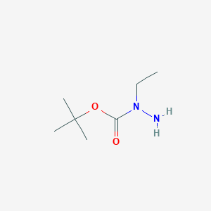 molecular formula C7H16N2O2 B1399415 1-Boc-1-ethylhydrazine CAS No. 955370-01-1