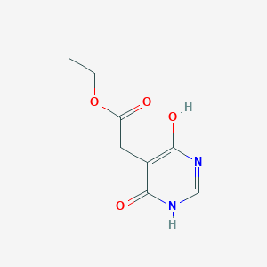 molecular formula C8H10N2O4 B1399418 Ethyl 2-(4,6-dihydroxypyrimidin-5-yl)acetate CAS No. 1095822-20-0