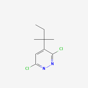 molecular formula C9H12Cl2N2 B13994193 Pyridazine, 3,6-dichloro-4-(1,1-dimethylpropyl)- CAS No. 115885-67-1