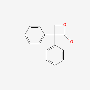 molecular formula C15H12O2 B13994195 3,3-Diphenyl-2-oxetanone CAS No. 16230-71-0