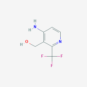 molecular formula C7H7F3N2O B13994213 (4-Amino-2-(trifluoromethyl)pyridin-3-yl)methanol 