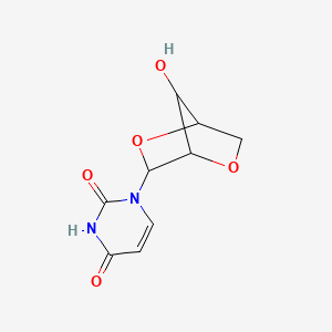 molecular formula C9H10N2O5 B13994214 1-(2,5-Anhydropentofuranosyl)-4-hydroxypyrimidin-2(1H)-one CAS No. 3257-75-8