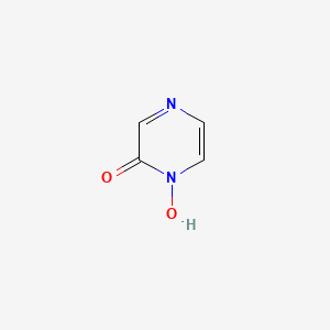 molecular formula C4H4N2O2 B13994222 2-Hydroxypyrazine 1-oxide CAS No. 66313-29-9