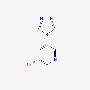 molecular formula C7H5BrN4 B13994288 3-bromo-5-(4H-1,2,4-triazol-4-yl)pyridine 