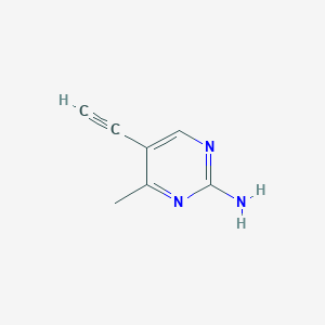 molecular formula C7H7N3 B13994298 5-Ethynyl-4-methylpyrimidin-2-amine 