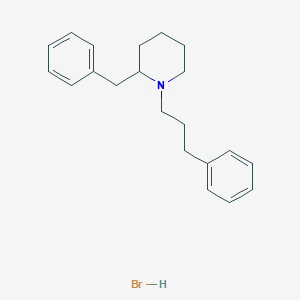 molecular formula C21H28BrN B13994311 2-Benzyl-1-(3-phenylpropyl)piperidine CAS No. 18097-12-6