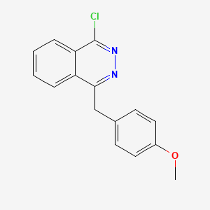 molecular formula C16H13ClN2O B13994317 1-(4-Methoxybenzyl)-4-chlorophthalazine 