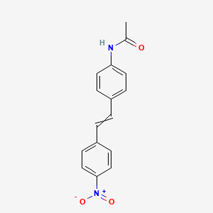 molecular formula C16H14N2O3 B13994331 N-[4-[2-(4-nitrophenyl)ethenyl]phenyl]acetamide 