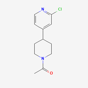 molecular formula C12H15ClN2O B1399434 1-(4-(2-Chloropyridin-4-yl)piperidin-1-yl)ethanone CAS No. 1316217-94-3