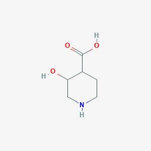 molecular formula C6H11NO3 B13994340 3-Hydroxy-4-piperidinecarboxylic acid 