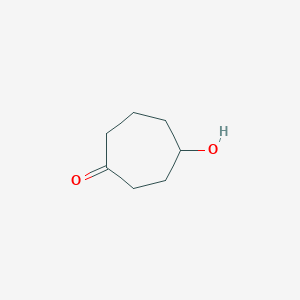 molecular formula C7H12O2 B13994347 4-Hydroxycycloheptanone CAS No. 67963-12-6