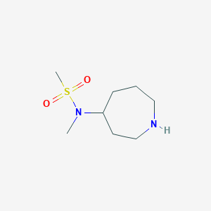 molecular formula C8H18N2O2S B1399438 N-Azepan-4-yl-N-methyl-methanesulfonamide CAS No. 1316224-51-7