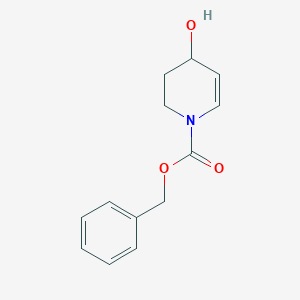 molecular formula C13H15NO3 B13994399 Benzyl 4-hydroxy-3,4-dihydropyridine-1(2h)-carboxylate 
