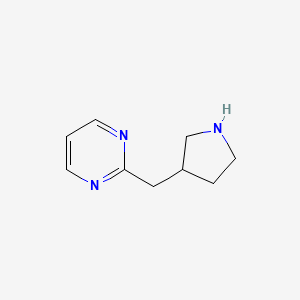 molecular formula C9H13N3 B1399440 2-(Pyrrolidin-3-ylmethyl)pyrimidine CAS No. 1316224-83-5