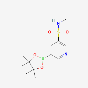 molecular formula C13H21BN2O4S B13994439 N-ethyl-5-(tetramethyl-1,3,2-dioxaborolan-2-yl)pyridine-3-sulfonamide 
