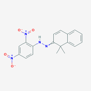 molecular formula C18H16N4O4 B13994470 N-[(1,1-Dimethylnaphthalen-2-ylidene)amino]-2,4-dinitro-aniline CAS No. 54321-60-7