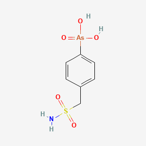 molecular formula C7H10AsNO5S B13994477 [4-(Sulfamoylmethyl)phenyl]arsonic acid CAS No. 5433-40-9