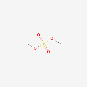 molecular formula C2H6O4S<br>(CH3O)2SO2<br>C2H6O4S B139945 Dimethyl sulfate CAS No. 77-78-1