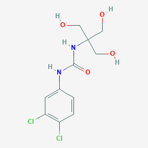 molecular formula C11H14Cl2N2O4 B13994521 1-(3,4-Dichlorophenyl)-3-[1,3-dihydroxy-2-(hydroxymethyl)propan-2-yl]urea CAS No. 84882-80-4