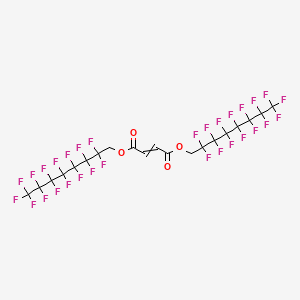 molecular formula C20H6F30O4 B13994532 Bis(2,2,3,3,4,4,5,5,6,6,7,7,8,8,8-pentadecafluorooctyl) (2E)-but-2-enedioate 