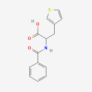 molecular formula C14H13NO3S B13994535 N-Benzoyl-3-thiophen-3-ylalanine CAS No. 69935-11-1
