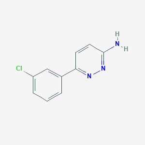 molecular formula C10H8ClN3 B13994552 6-(3-Chlorophenyl)-3-pyridazinamine CAS No. 342047-19-2