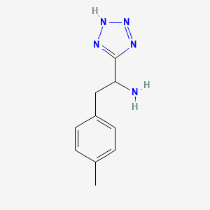 molecular formula C10H13N5 B13994594 2-(4-methylphenyl)-1-(2H-tetrazol-5-yl)ethanamine CAS No. 65228-33-3