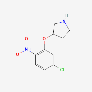 B1399461 3-(5-Chloro-2-nitrophenoxy)pyrrolidine CAS No. 1250289-31-6