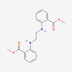 molecular formula C18H20N2O4 B13994615 Methyl 2-[2-(2-methoxycarbonylanilino)ethylamino]benzoate CAS No. 28948-38-1