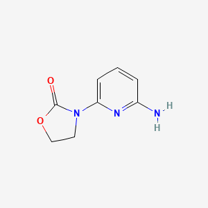 molecular formula C8H9N3O2 B13994631 3-(6-Aminopyridin-2-yl)-1,3-oxazolidin-2-one 