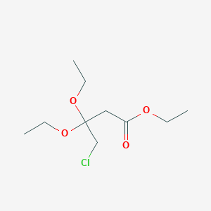 molecular formula C10H19ClO4 B13994656 Ethyl 4-chloro-3,3-diethoxybutanoate CAS No. 65840-81-5