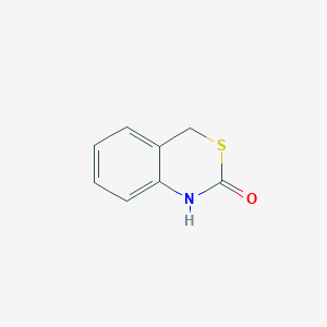 molecular formula C8H7NOS B13994694 1,4-Dihydro-2H-3,1-benzothiazin-2-one CAS No. 553-04-8