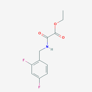molecular formula C11H11F2NO3 B1399476 Acetic acid, 2-[[(2,4-difluorophenyl)methyl]amino]-2-oxo-, ethyl ester CAS No. 1455965-46-4